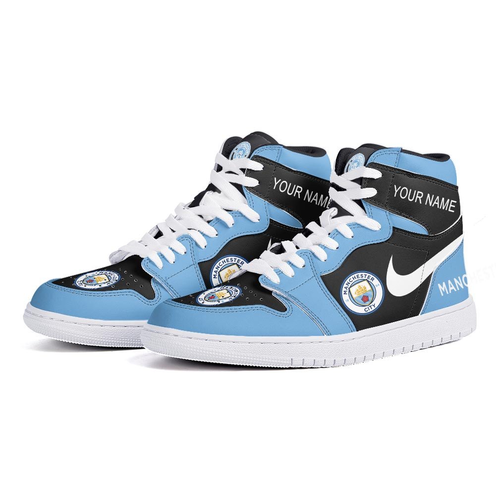 Ideafootwear Manchester City AJ1 High Sneakers Shoes For Men And Women 2