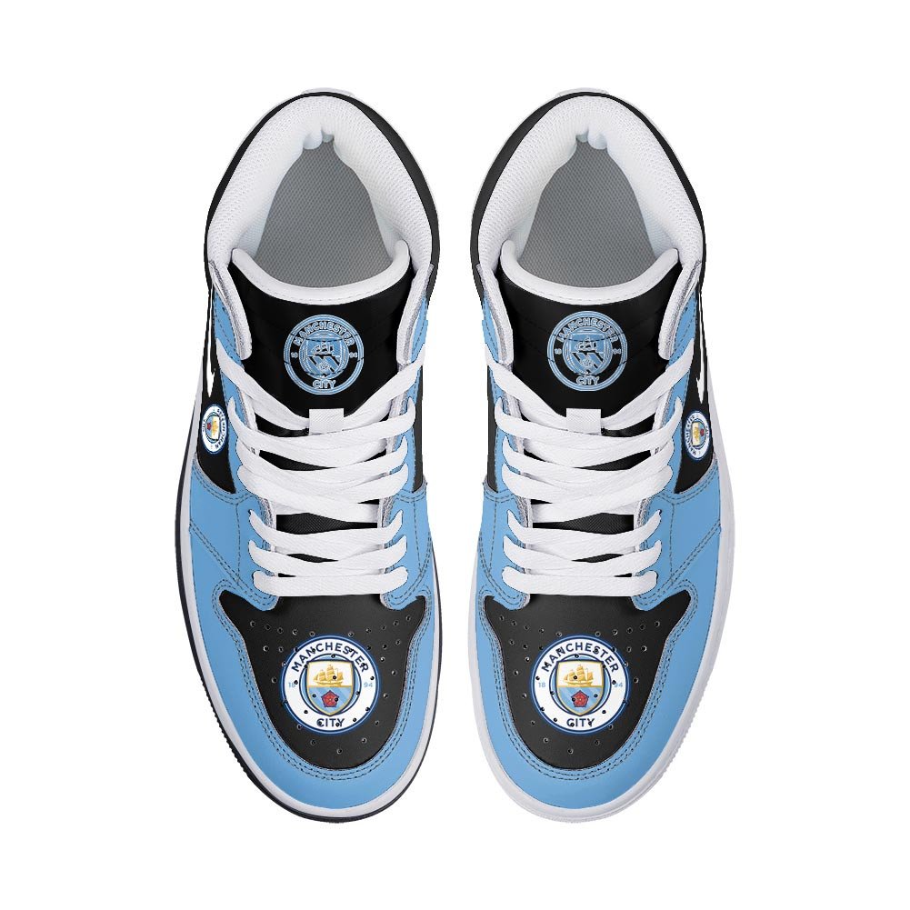 Ideafootwear Manchester City AJ1 High Sneakers Shoes For Men And Women 2