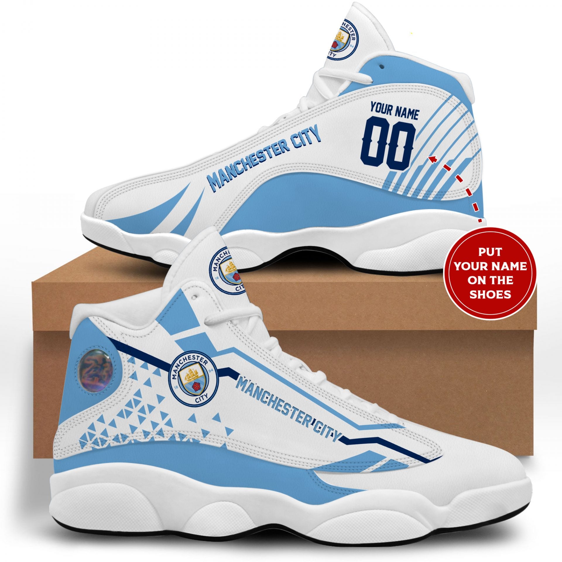 Ideafootwear Manchester City AJ13 Sneakers Shoes For Men And Women 1