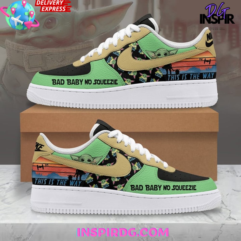 Ideafootwear Mandalorian & Grogu Air Low-Top Sneakers Shoes For Men And Women 1