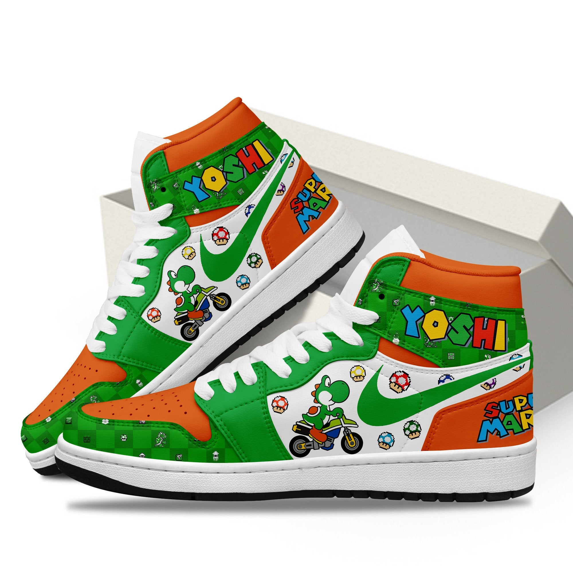 Ideafootwear Mario AJ1 High Sneakers Shoes For Men And Women 3