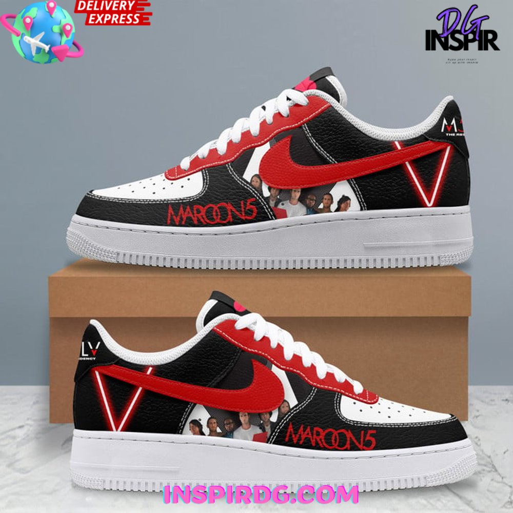 Ideafootwear Maroon 5 Las Vegas Residency Air Low-Top Sneakers Shoes For Men And Women 1
