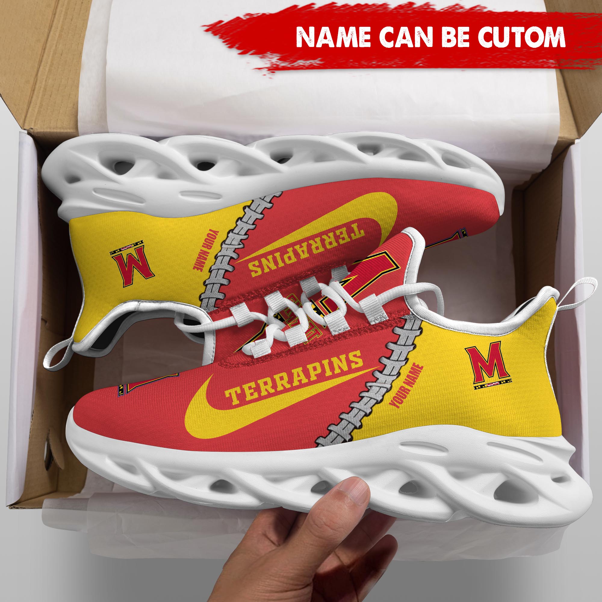 Ideafootwear Maryland Terrapins Max Soul Shoes Sneakers For Men And Women 1