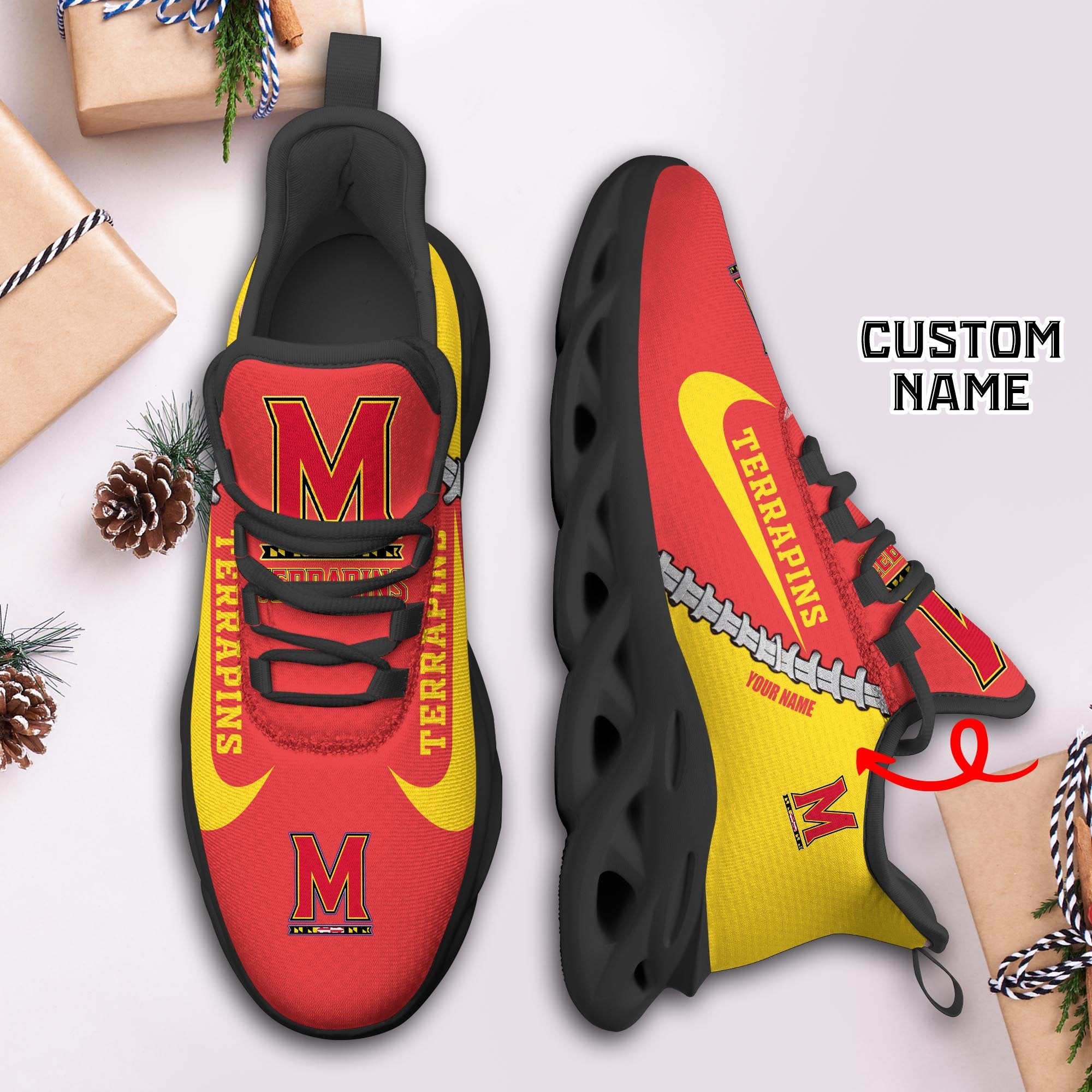 Ideafootwear Maryland Terrapins Max Soul Shoes Sneakers For Men And Women 1
