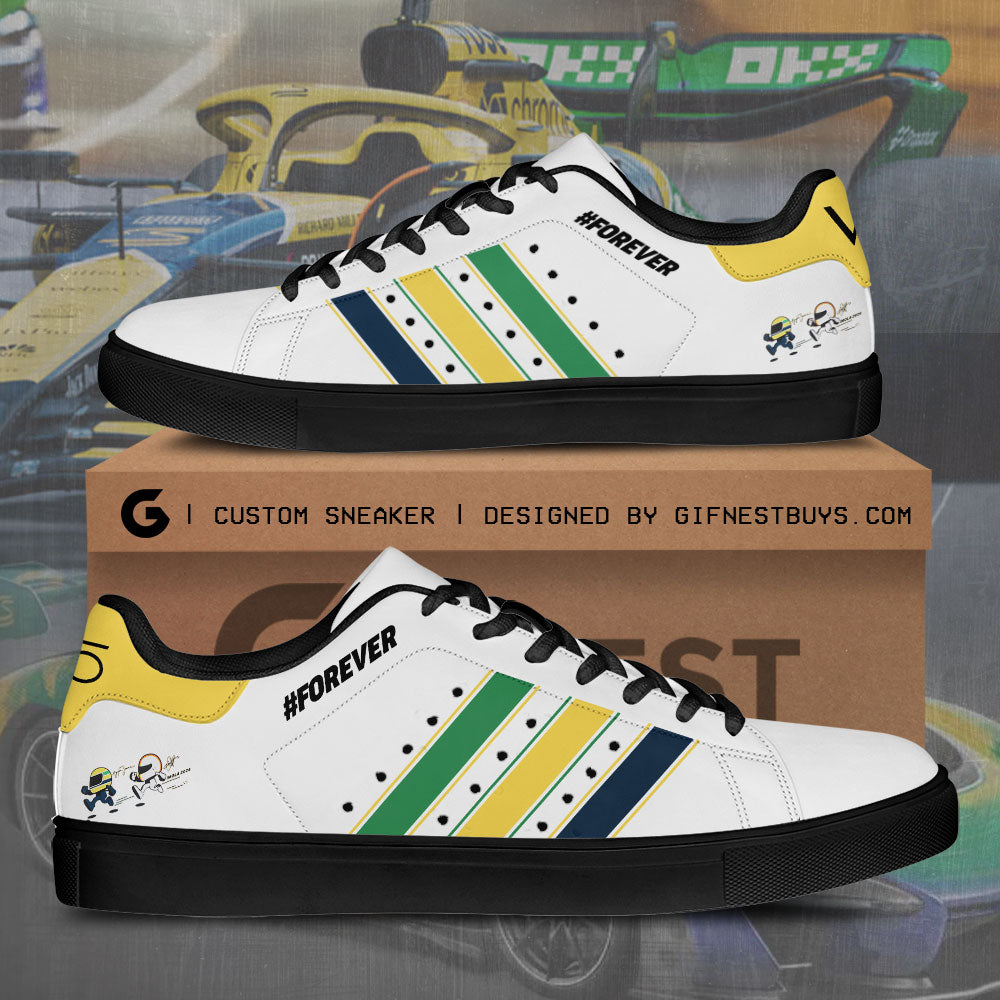 Ideafootwear McLaren x Ayrton Senna Skate Stan Shoes Sneakes For Men And Women 1