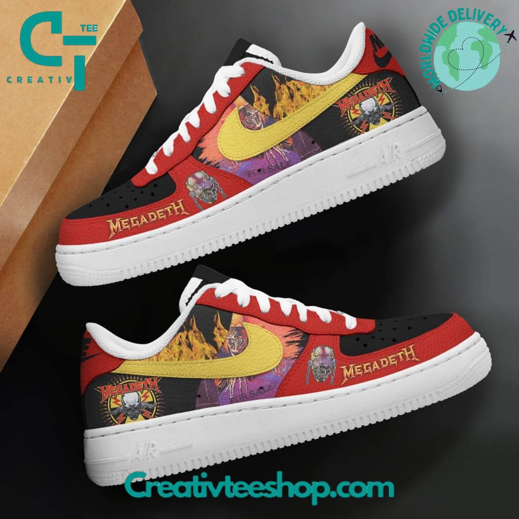 Ideafootwear Megadeth Thrash Air Low-Top Sneakers Shoes For Men And Women 1