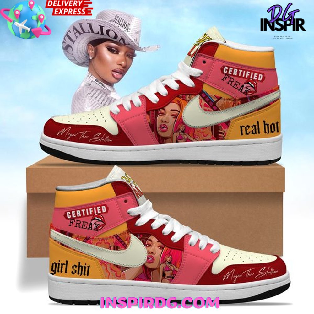 Ideafootwear Megan Thee Stallion AJ1 High Sneakers Shoes For Men And Women 2