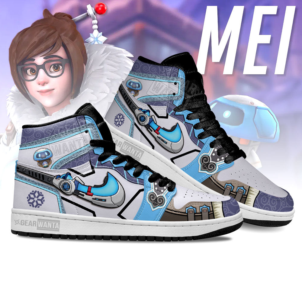 Ideafootwear Mei Overwatch AJ1 High Sneakers Shoes For Men And Women 2