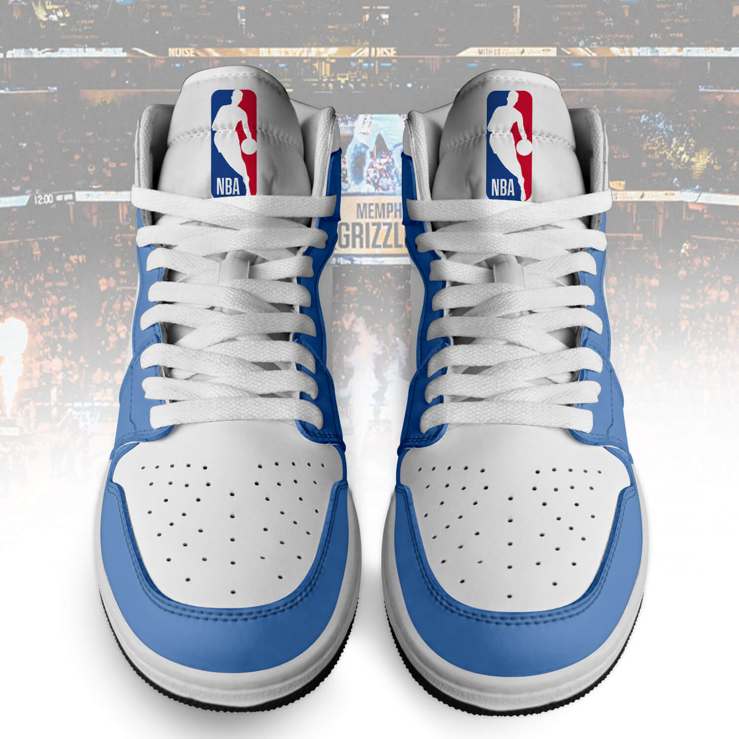 Ideafootwear Memphis Grizzlies AJ1 High Sneakers Shoes For Men And Women 1