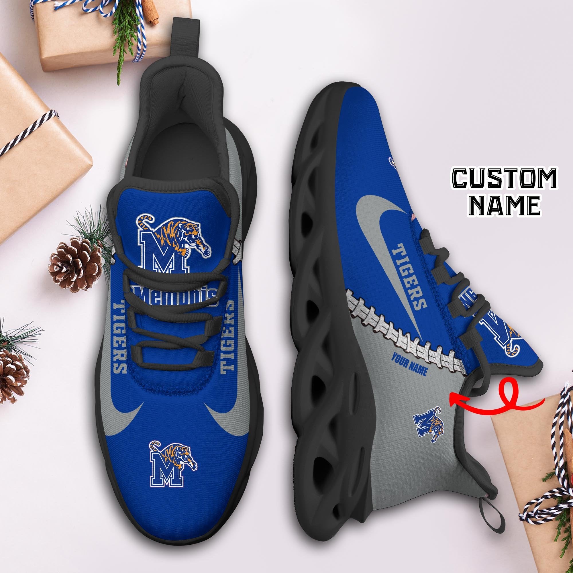 Ideafootwear Memphis Tigers Max Soul Shoes Sneakers For Men And Women 1