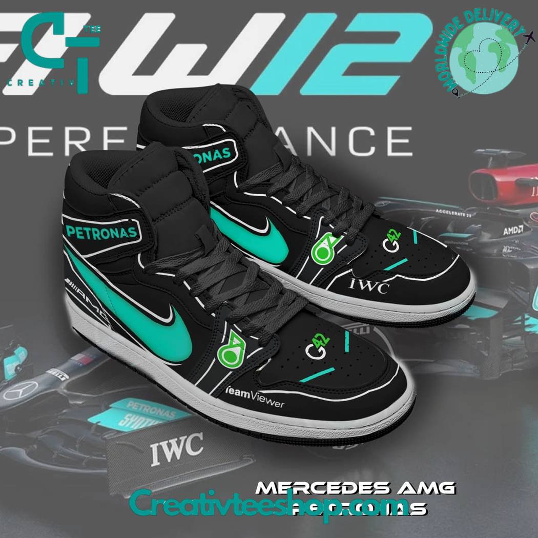 Ideafootwear Mercedes AJ1 High Sneakers Shoes For Men And Women 2