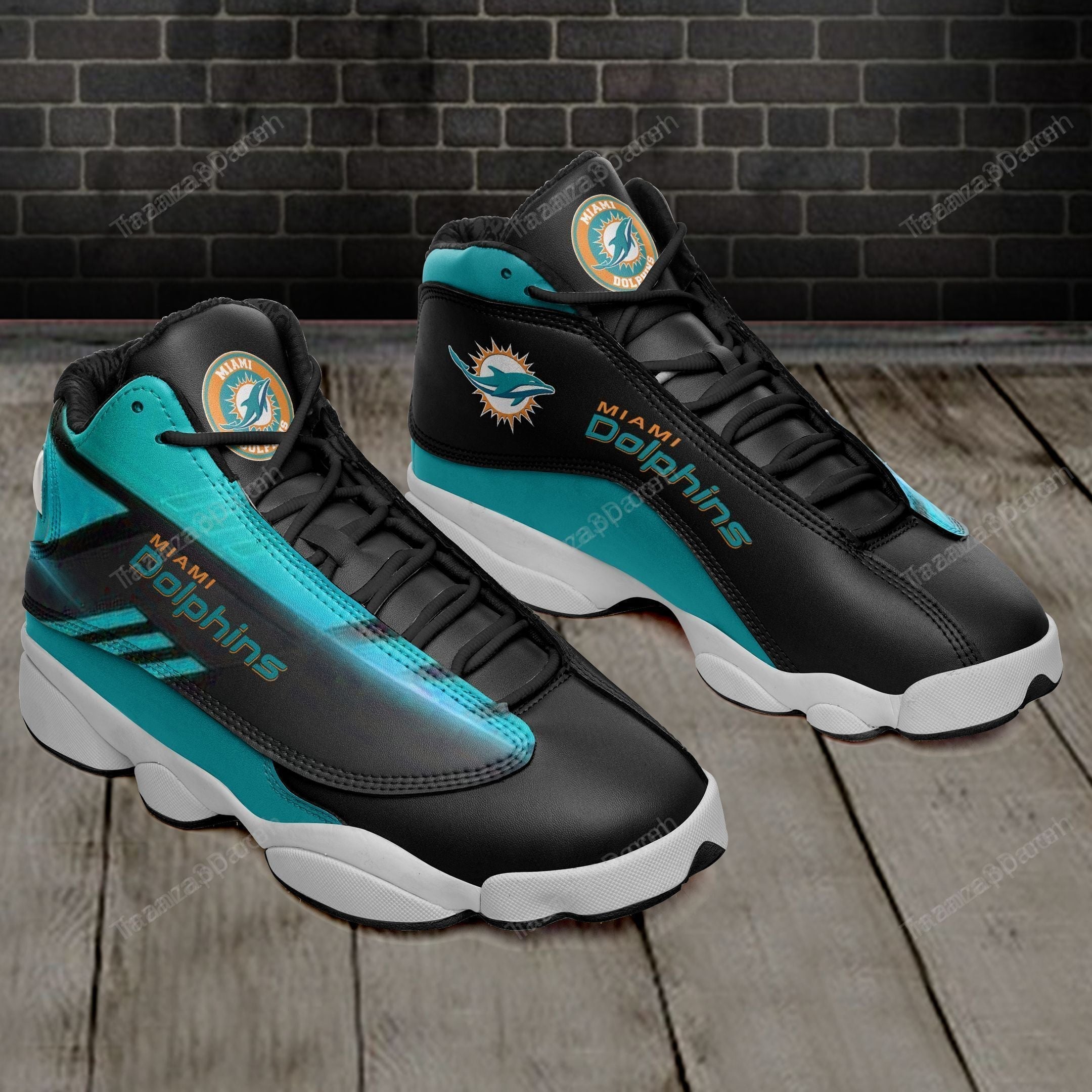 Ideafootwear Miami Dolphins AJ13 Sneakers Shoes For Men And Women 41