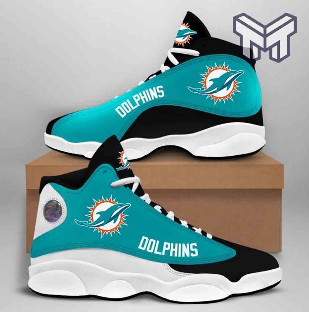 Ideafootwear Miami Dolphins AJ13 Sneakers Shoes For Men And Women 23