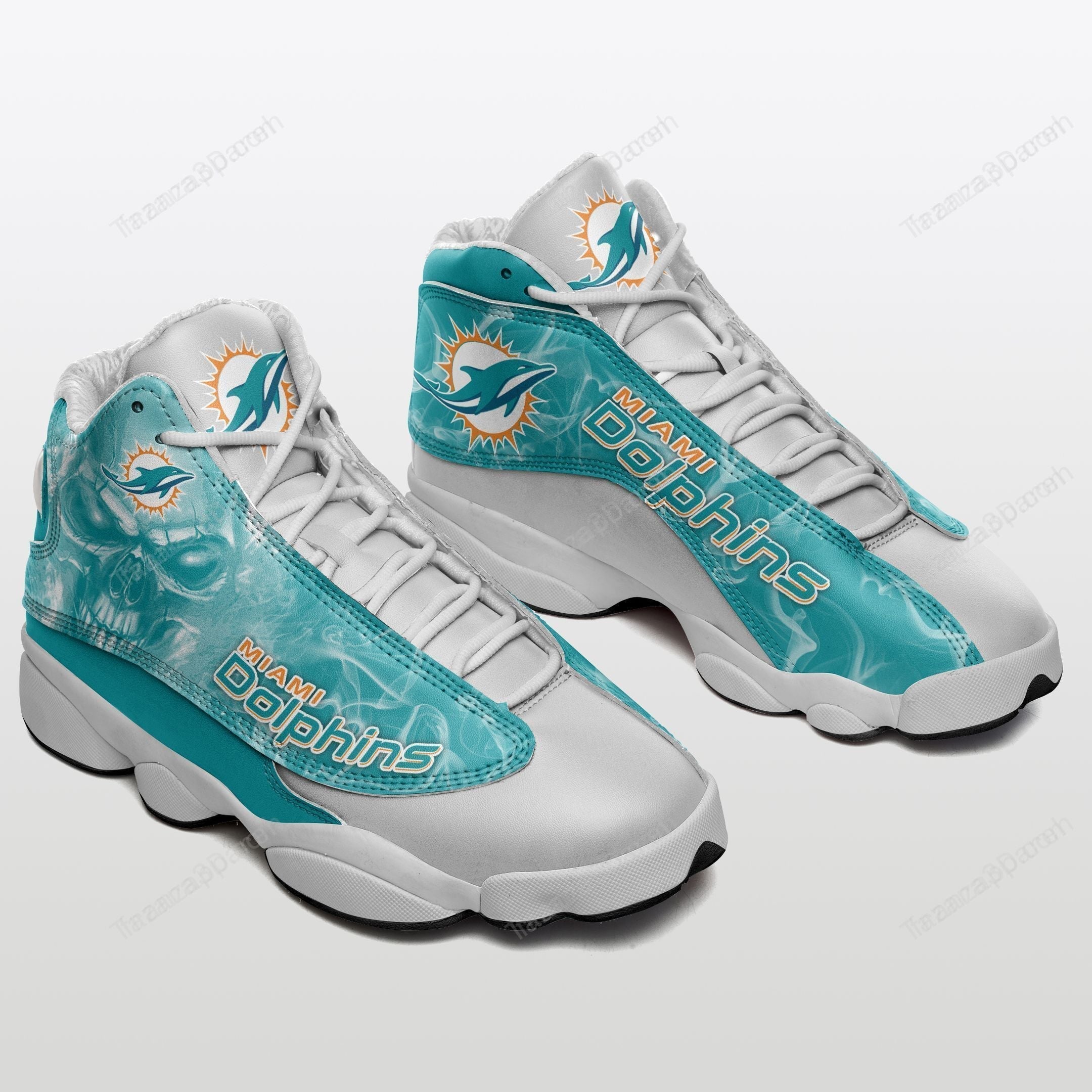 Ideafootwear Miami Dolphins AJ13 Sneakers Shoes For Men And Women 42