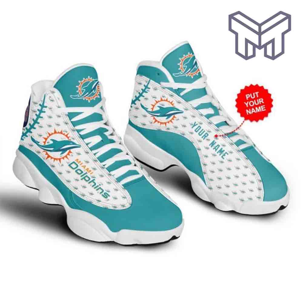 Ideafootwear Miami Dolphins AJ13 Sneakers Shoes For Men And Women 27