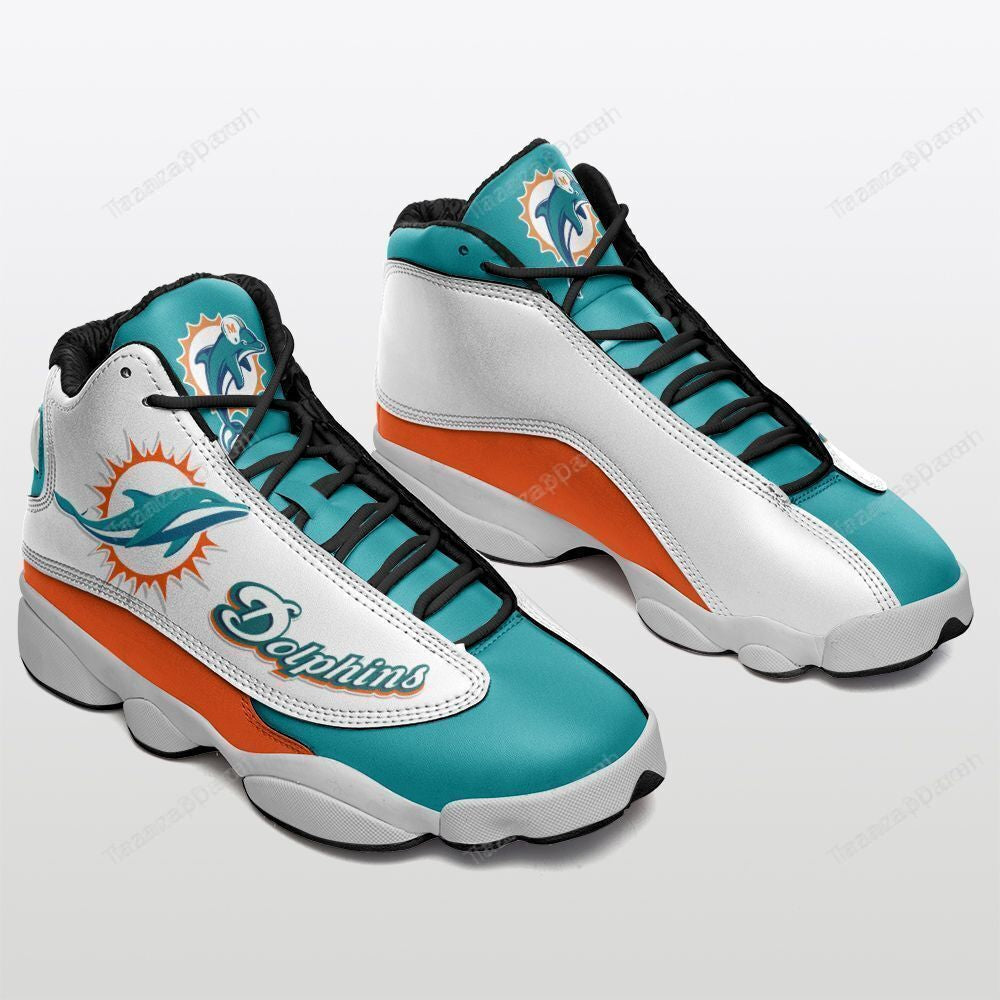 Ideafootwear Miami Dolphins AJ13 Sneakers Shoes For Men And Women 63