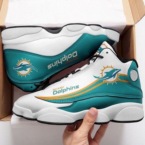 Ideafootwear Miami Dolphins AJ13 Sneakers Shoes For Men And Women 62