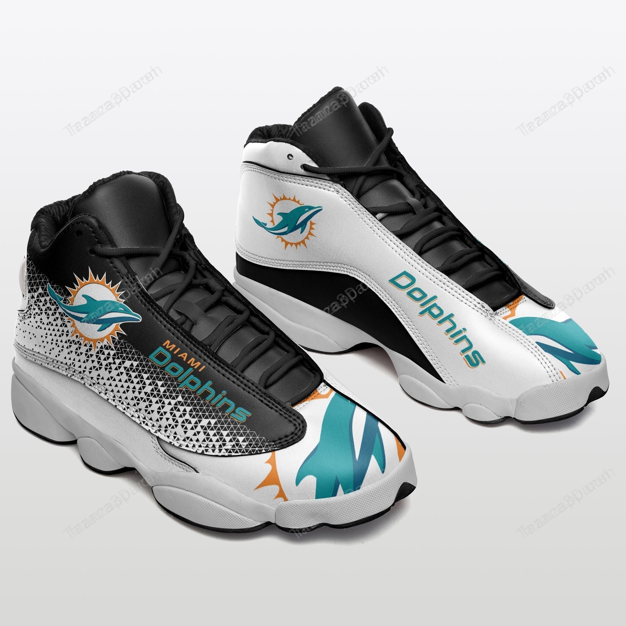 Ideafootwear Miami Dolphins AJ13 Sneakers Shoes For Men And Women 40