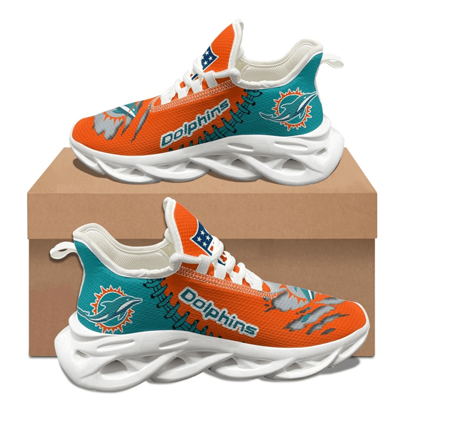 Ideafootwear Miami Dolphins Max Soul Shoes Sneakers For Men And Women 15