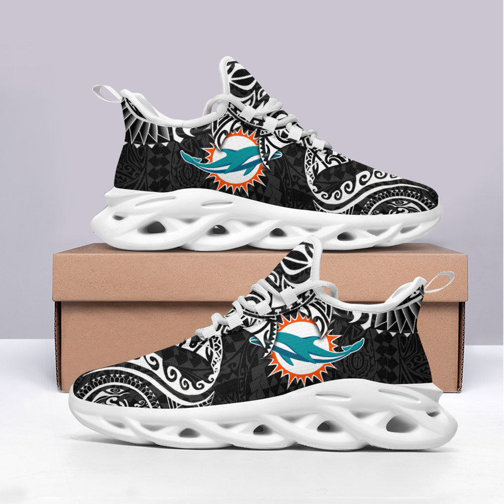 Ideafootwear Miami Dolphins Max Soul Shoes Sneakers For Men And Women 6