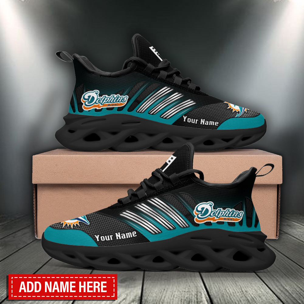 Ideafootwear Miami Dolphins Max Soul Shoes Sneakers For Men And Women 27
