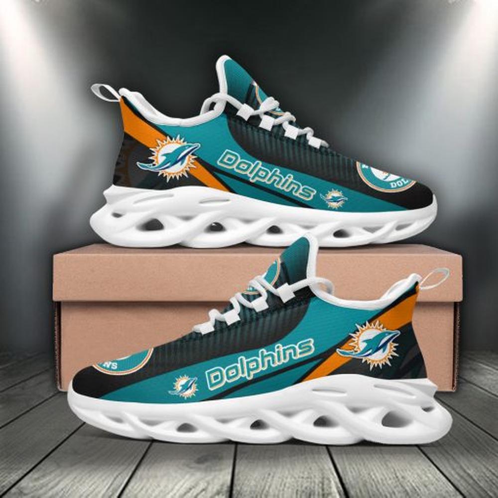 Ideafootwear Miami Dolphins Max Soul Shoes Sneakers For Men And Women 4