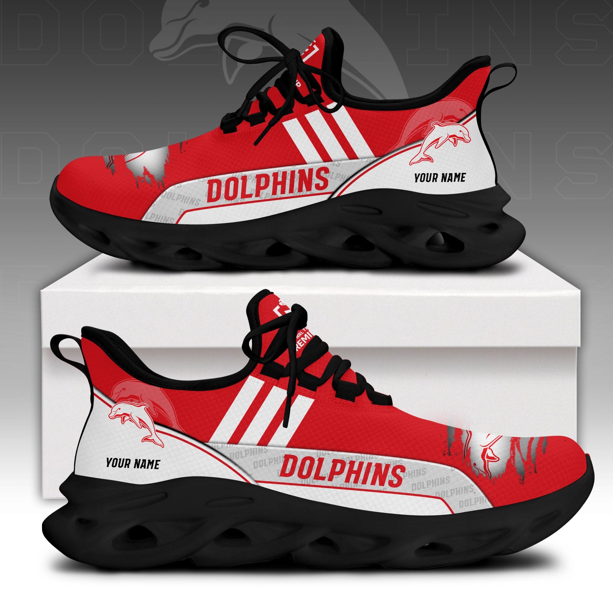 Ideafootwear Miami Dolphins Max Soul Shoes Sneakers For Men And Women 26