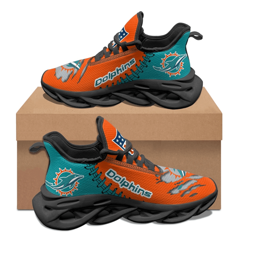Ideafootwear Miami Dolphins Max Soul Shoes Sneakers For Men And Women 15