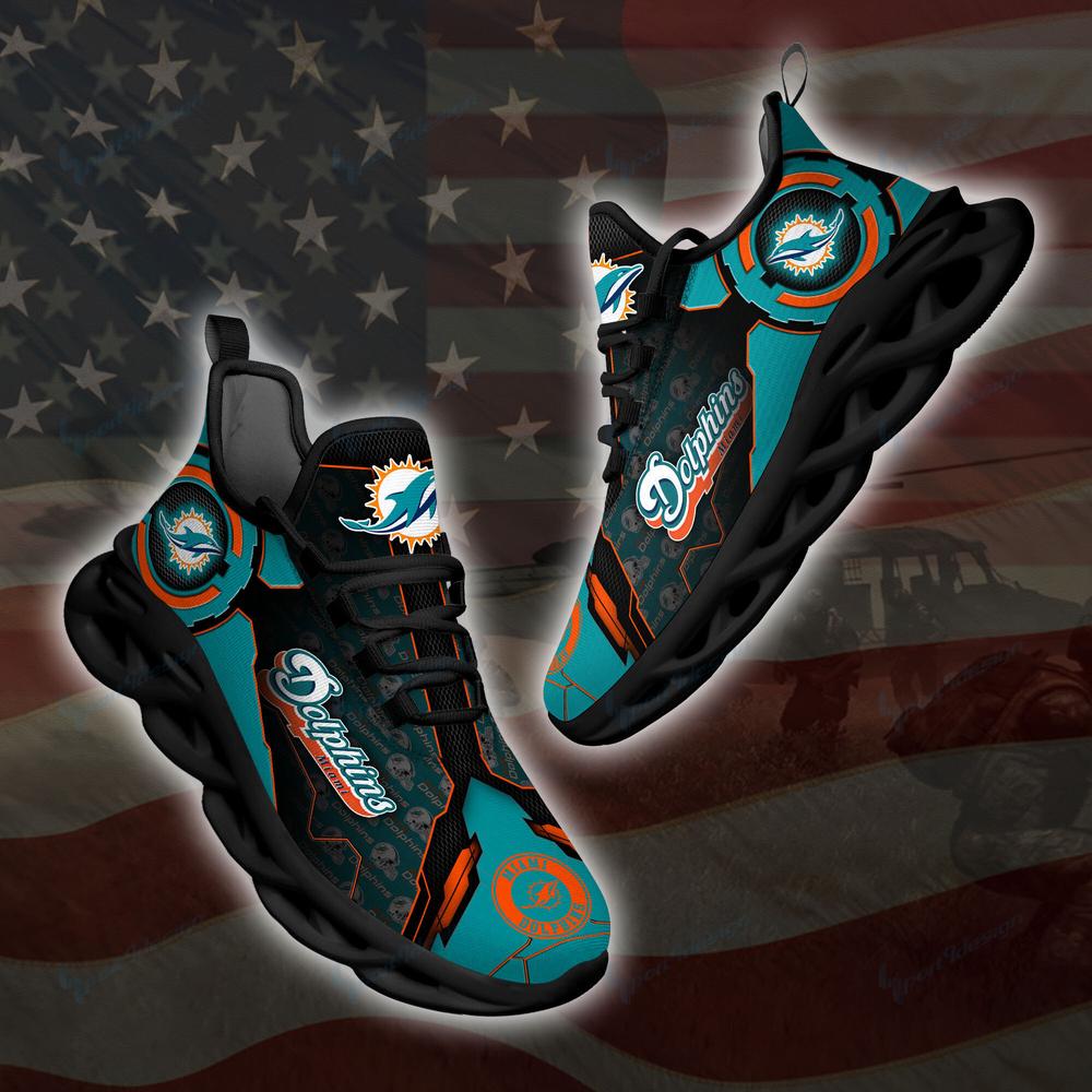 Ideafootwear Miami Dolphins Max Soul Shoes Sneakers For Men And Women 10