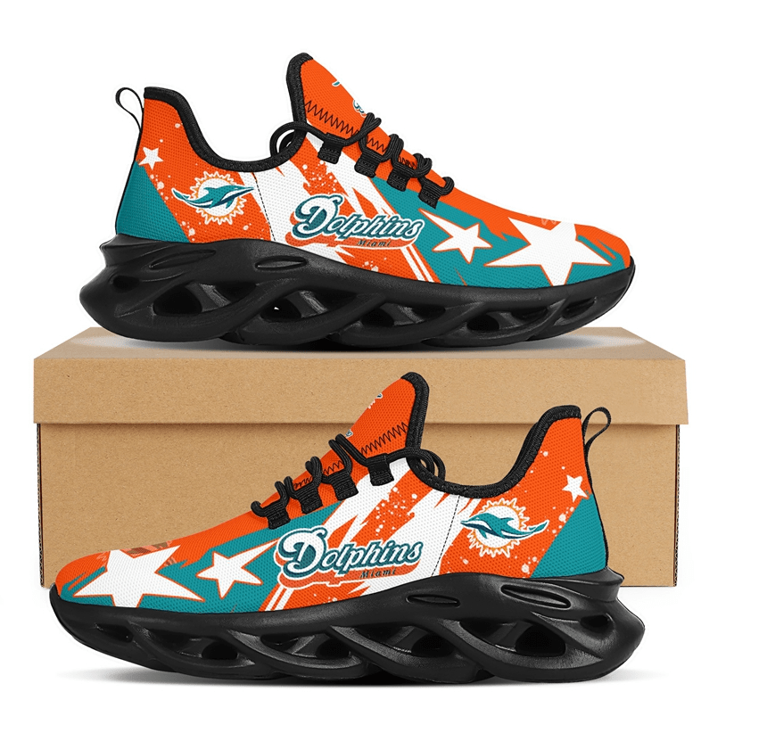 Ideafootwear Miami Dolphins Max Soul Shoes Sneakers For Men And Women 18