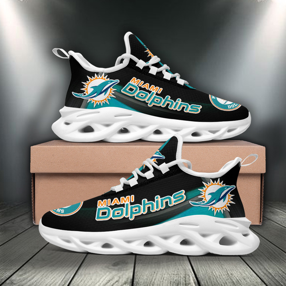 Ideafootwear Miami Dolphins Max Soul Shoes Sneakers For Men And Women 8