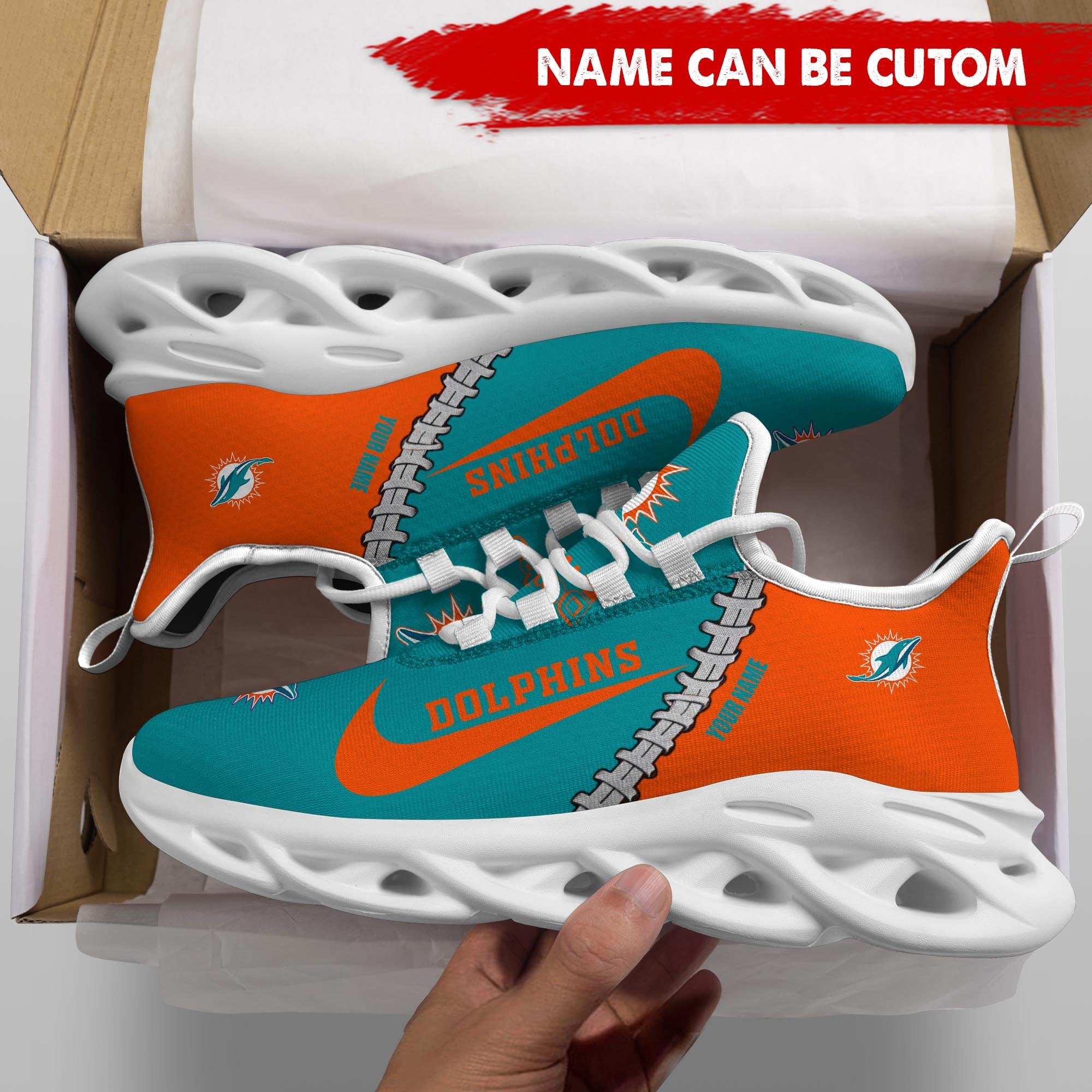 Ideafootwear Miami Dolphins Max Soul Shoes Sneakers For Men And Women 31