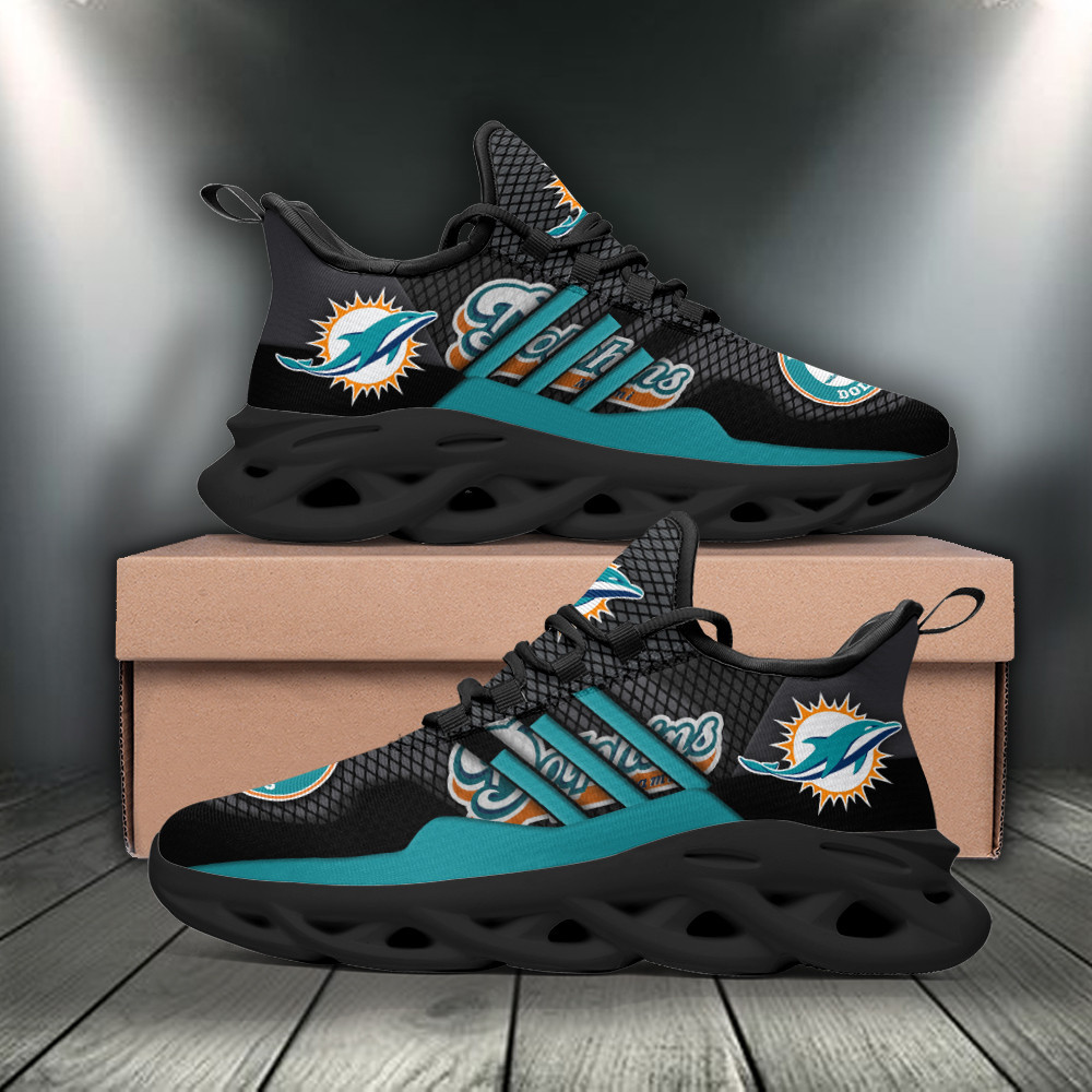 Ideafootwear Miami Dolphins Max Soul Shoes Sneakers For Men And Women 7