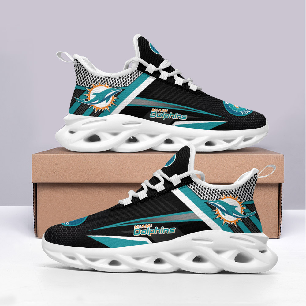 Ideafootwear Miami Dolphins Max Soul Shoes Sneakers For Men And Women 34
