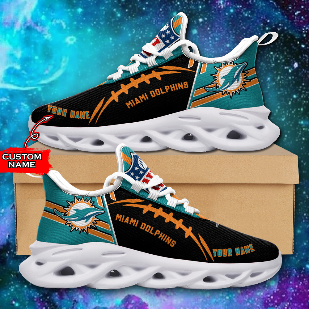 Ideafootwear Miami Dolphins Max Soul Shoes Sneakers For Men And Women 30