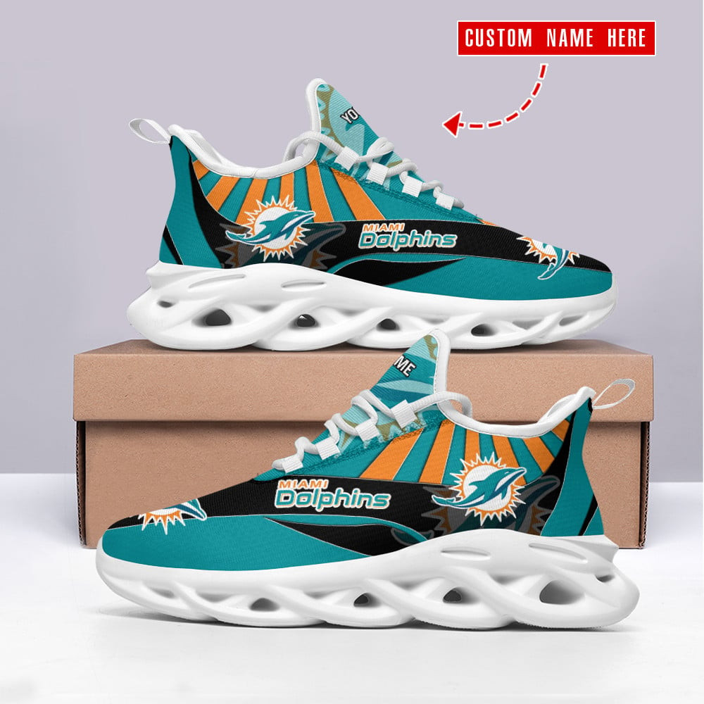 Ideafootwear Miami Dolphins Max Soul Shoes Sneakers For Men And Women 28