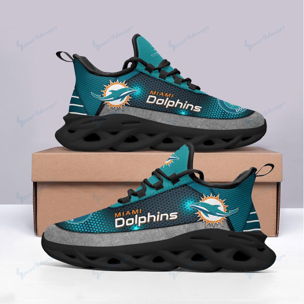 Ideafootwear Miami Dolphins Max Soul Shoes Sneakers For Men And Women 12