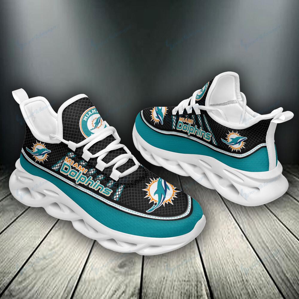 Ideafootwear Miami Dolphins Max Soul Shoes Sneakers For Men And Women 7
