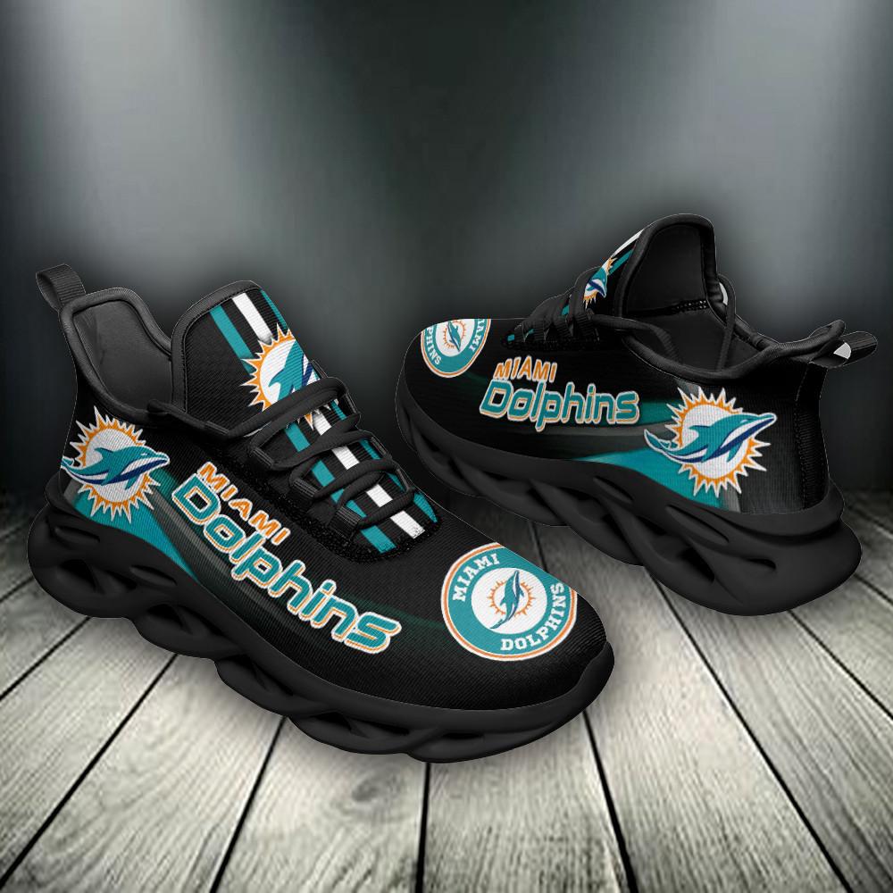 Ideafootwear Miami Dolphins Max Soul Shoes Sneakers For Men And Women 8