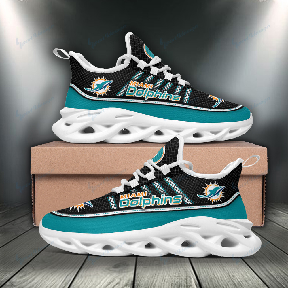 Ideafootwear Miami Dolphins Max Soul Shoes Sneakers For Men And Women 7