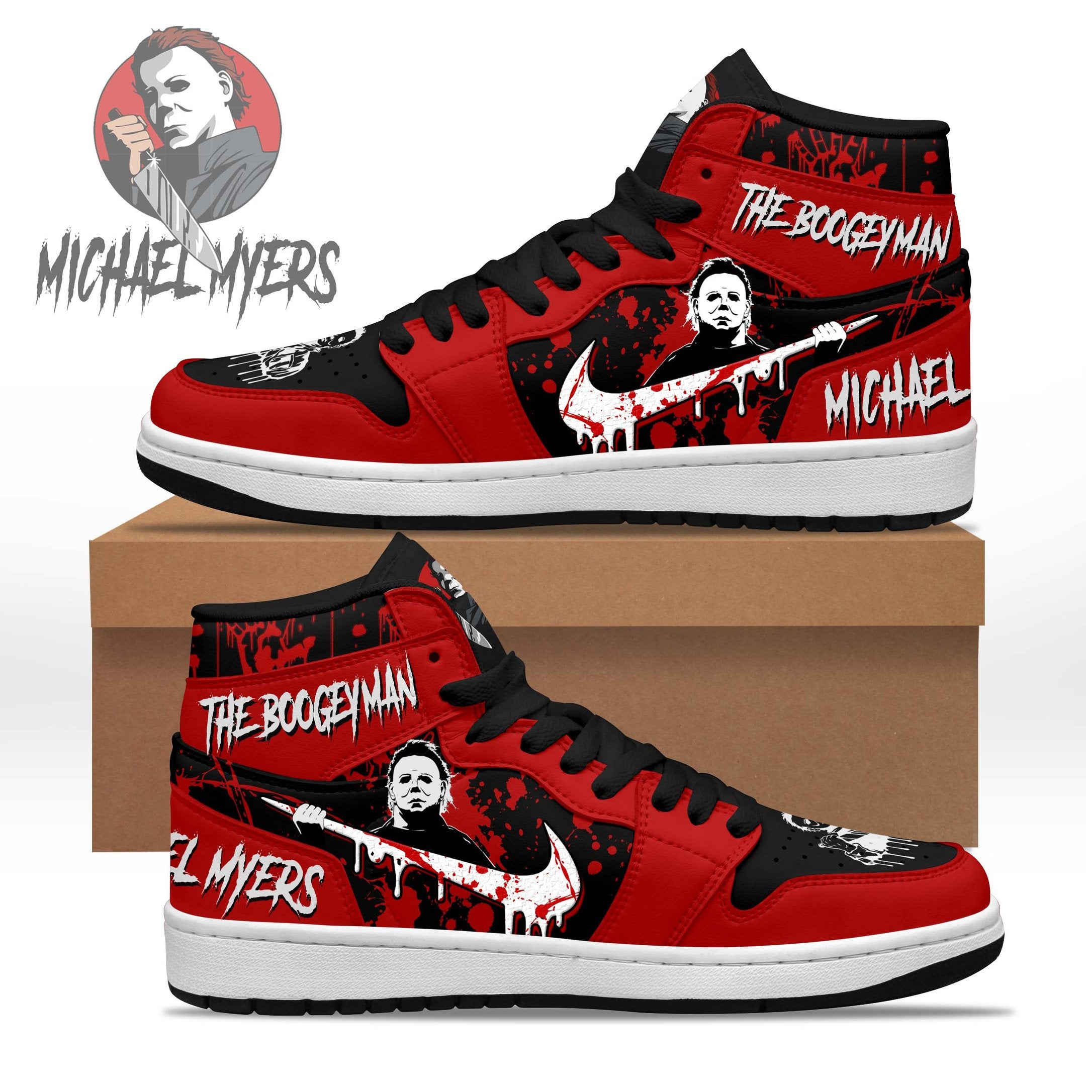 Ideafootwear Michael Jackson AJ1 High Sneakers Shoes For Men And Women 9
