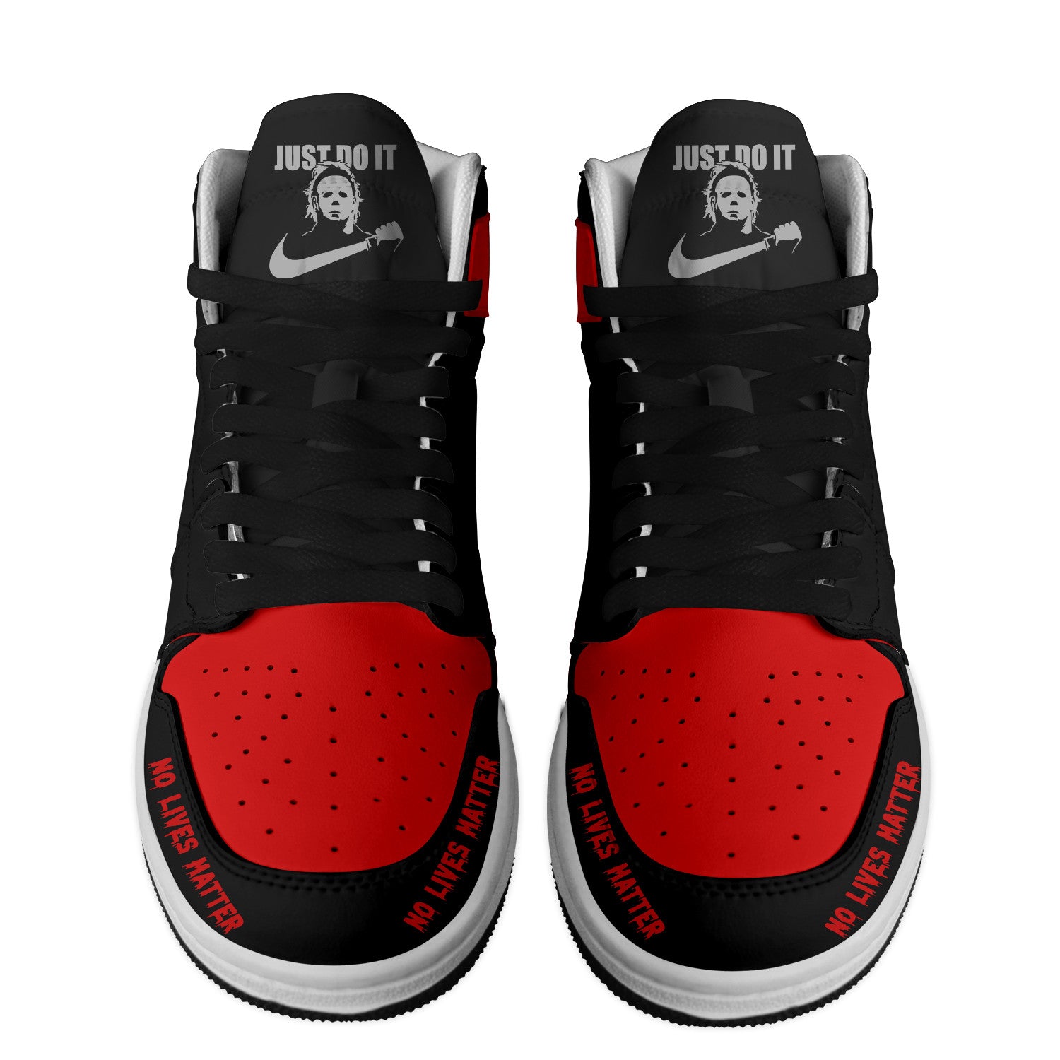 Ideafootwear Michael Myers AJ1 High Sneakers Shoes For Men And Women 3
