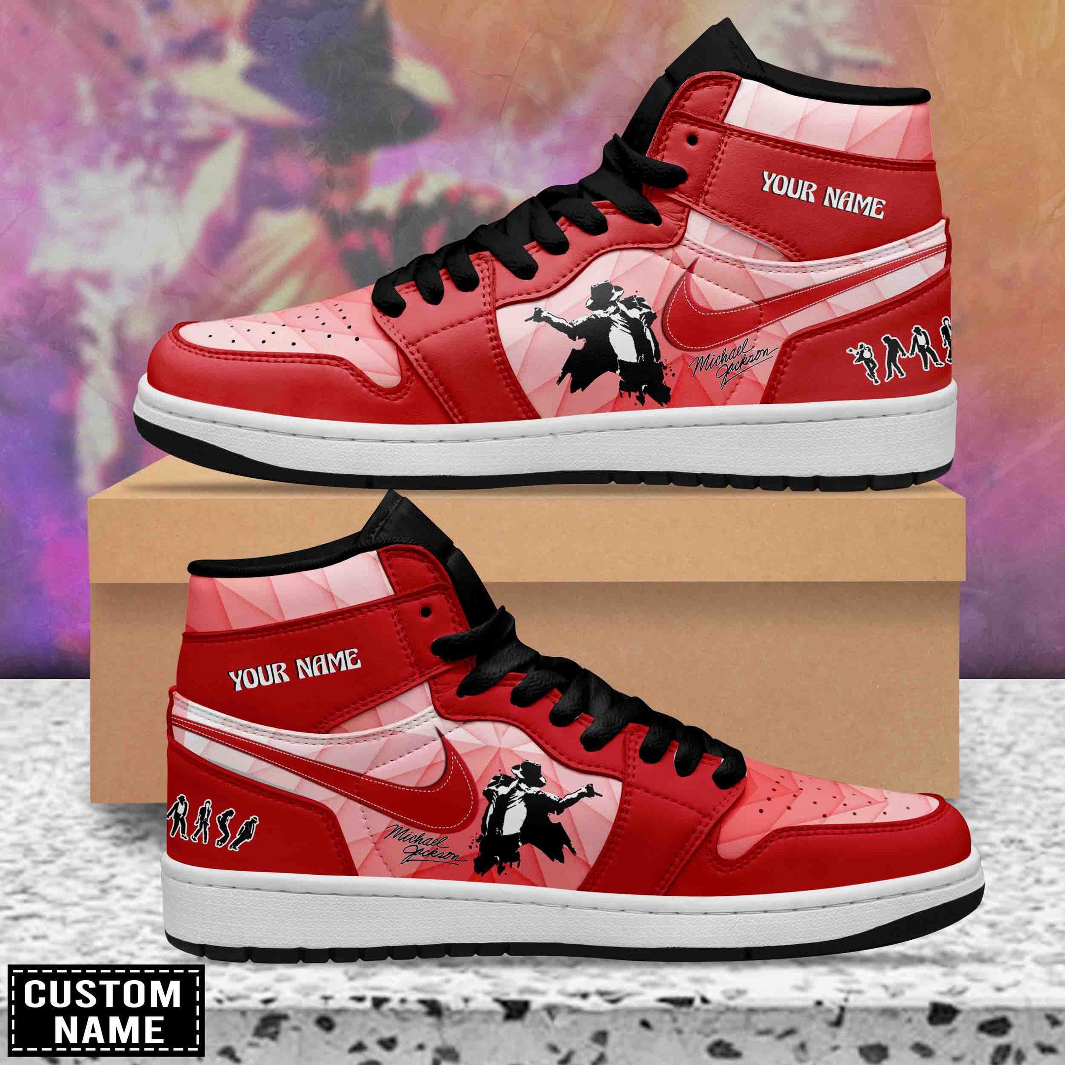 Ideafootwear Michel Jackson AJ1 High Sneakers Shoes For Men And Women 1