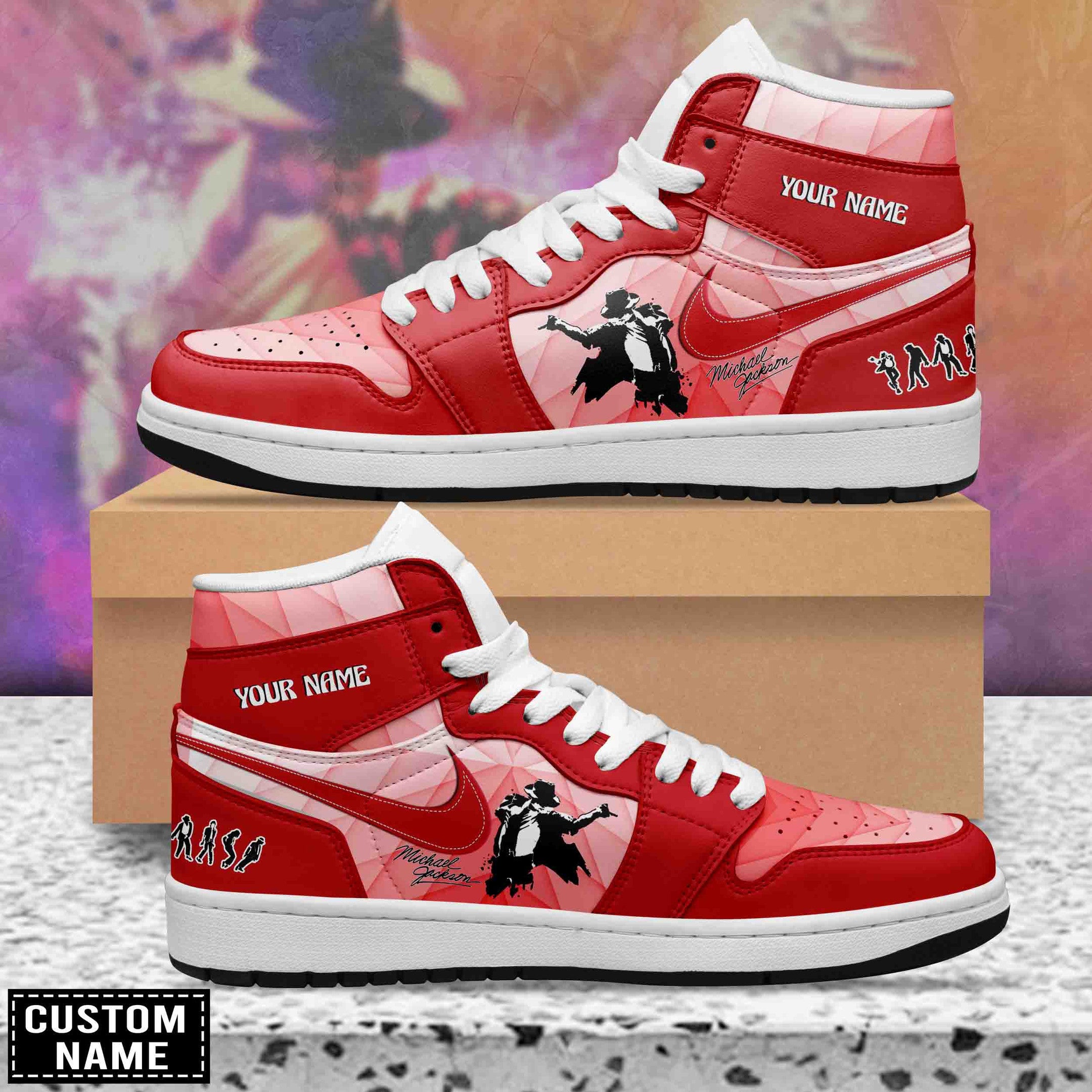 Ideafootwear Michel Jackson AJ1 High Sneakers Shoes For Men And Women 2
