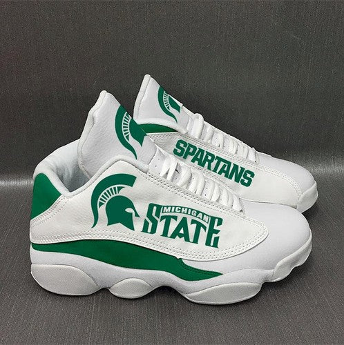 Ideafootwear Michigan State Spartans AJ13 Sneakers Shoes For Men And Women 3