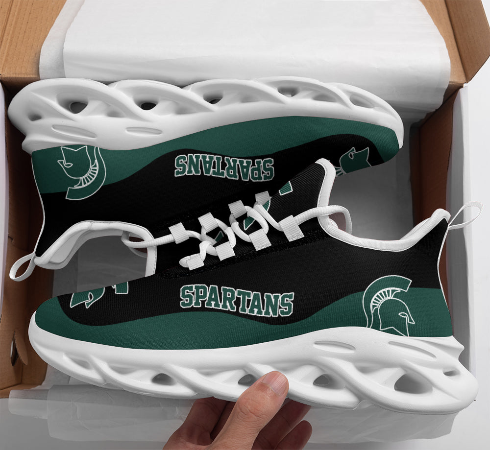 Ideafootwear Michigan State Spartans Max Soul Shoes Sneakers For Men And Women 2