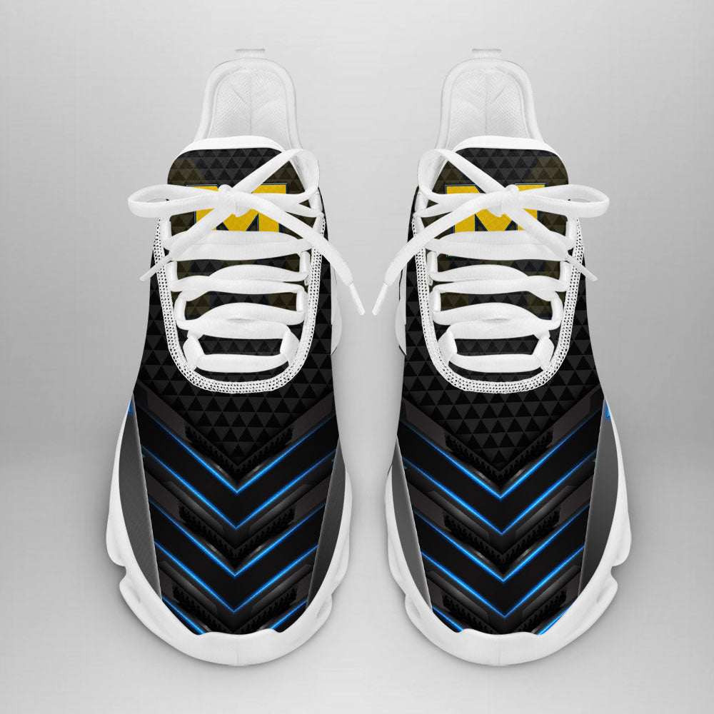 Ideafootwear Michigan Wolverines Max Soul Shoes Sneakers For Men And Women 3