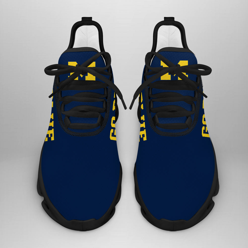 Ideafootwear Michigan Wolverines Max Soul Shoes Sneakers For Men And Women 10