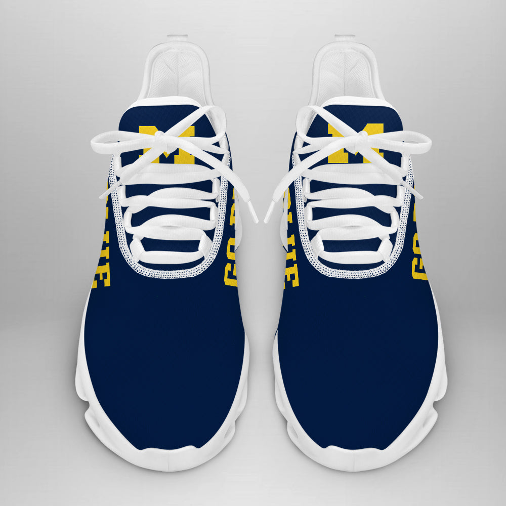 Ideafootwear Michigan Wolverines Max Soul Shoes Sneakers For Men And Women 10