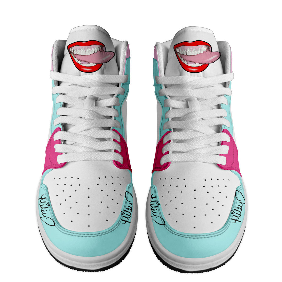 Ideafootwear Miley Cyrus AJ1 High Sneakers Shoes For Men And Women 1